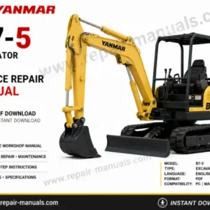 Yanmar B7-5 Excavator Service Repair Manual PDF Download