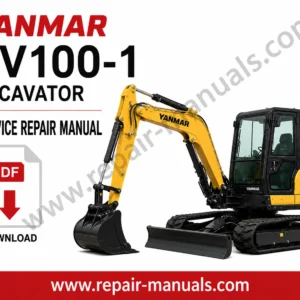 Service Repair Manual for Yanmar SV100-1 Excavator, showcasing detailed diagrams and maintenance instructions