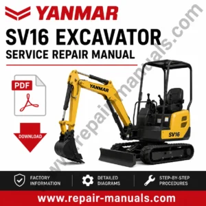 Yanmar SV16 Excavator Service Repair Manual PDF Download