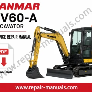 Yanmar SV60-A Excavator Service Repair Manual with detailed diagrams and model information