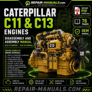 Caterpillar C11 C13 Engines Disassembly and Assembly Manual PDF Download