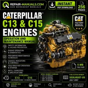 Caterpillar C13 and C15 Engines Operation and Maintenance Manual PDF Download
