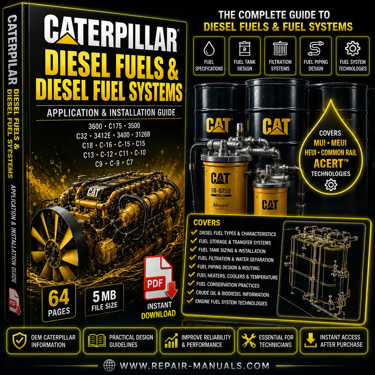 Caterpillar Diesel Fuels and Diesel Fuel Systems Manual PDF Download