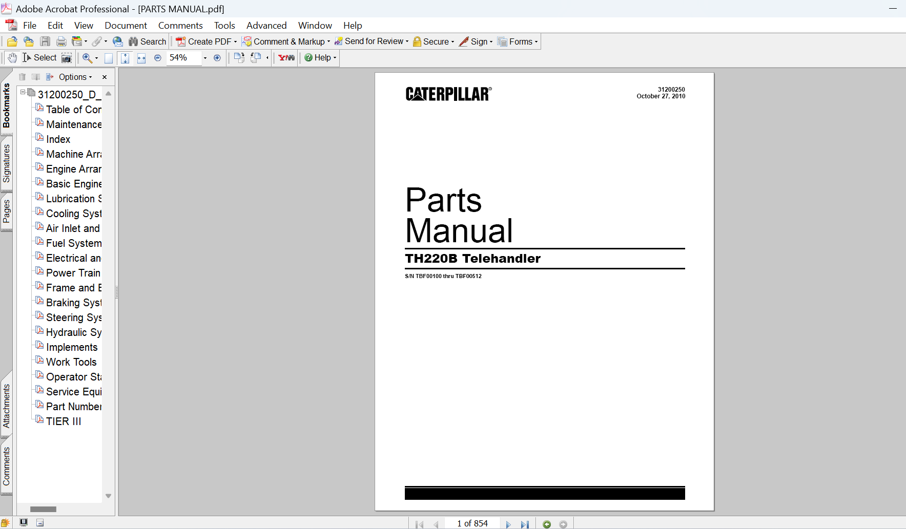 Caterpillar TH220B Telehandler Complete Manuals Collection PDF Download - Image 7