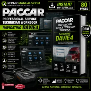 PACCAR Professional Service Technician Workbook Navigating DAVIE4 PDF Download