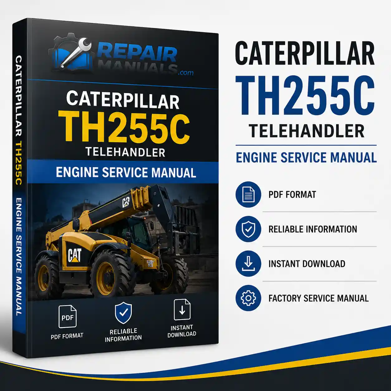 Caterpillar TH255C Telehandler Engine Service Manual PDF Download