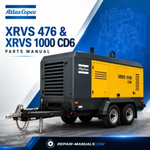 Atlas Copco XRVS 476 & XRVS 1000 CD6 Portable Compressor Parts Manual PDF Download