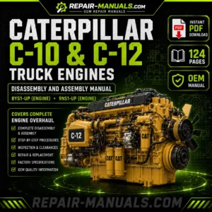 Caterpillar C-10 C-12 Truck Engines Disassembly and Assembly Manual PDF Download
