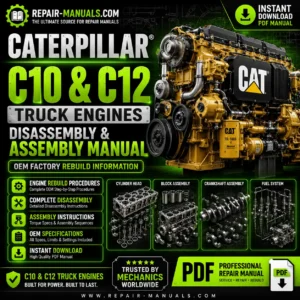 Caterpillar C10 and C12 Truck Engines Disassembly and Assembly Manual PDF Download