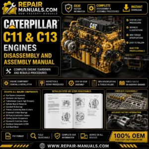 Caterpillar C11 C13 Disassembly and Assembly Manual PDF Download
