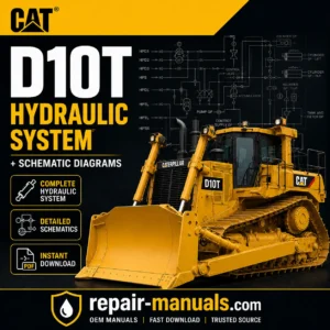 Caterpillar D10T Track-Type Tractor Hydraulic System and Schematic Diagrams PDF Manual