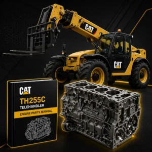 Caterpillar TH255C Telehandler Engine Parts Manual PDF Download Cover