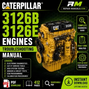 Caterpillar 3126B 3126E Engines Troubleshooting Manual PDF Download
