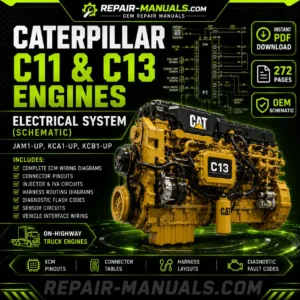 Caterpillar C11 C13 Electrical System Schematic Manual PDF Download