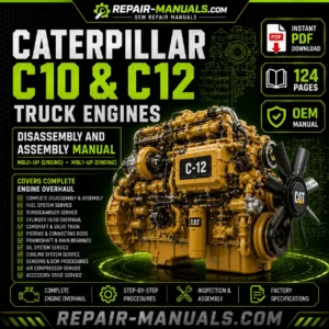 Caterpillar C10 C12 Truck Engines Disassembly and Assembly Manual PDF Download