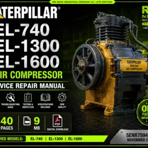 Caterpillar EL-740 EL-1300 EL-1600 Air Compressor Service Repair Manual PDF Download