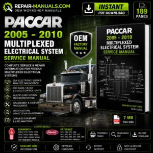 PACCAR 2005-2010 Multiplexed Electrical System Service Manual PDF Download