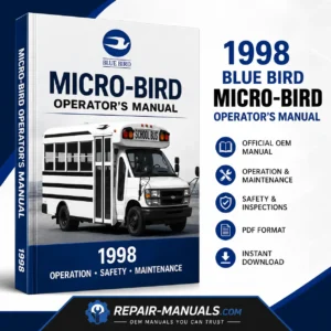 1998 Blue Bird Micro-Bird Operator's Manual PDF Download