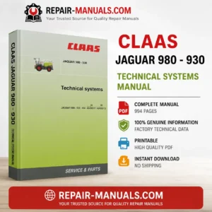 CLAAS JAGUAR 980 Technical Systems Manual PDF