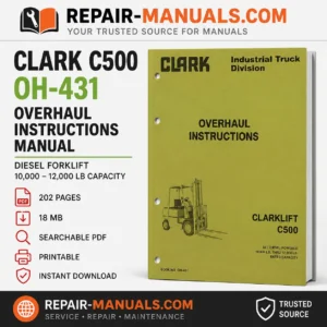 CLARK C500 OH-431 Overhaul Instructions Service Repair Manual PDF