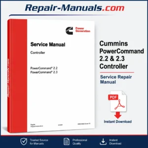 Cummins PowerCommand 2.2 and 2.3 Controller Service Repair Manual PDF