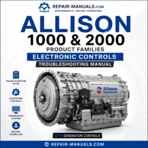 Allison 1000 and 2000 Product Families Electronic Controls Troubleshooting Manual PDF
