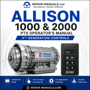 Allison 1000 & 2000 PTS Operator's Manual PDF 4th Generation Controls