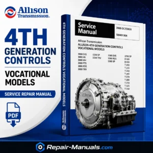 Allison 3000 Product Family 4th Generation Controls Service Repair Manual PDF SM4013EN