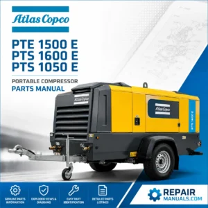 Atlas Copco PTE 1500 E PTS 1600 E PTS 1050 E Portable Compressor Parts Manual PDF