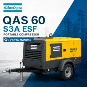 Atlas Copco QAS 60 S3A ESF Portable Generator Parts Manual PDF