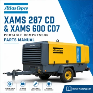 Atlas Copco XAMS 287 CD XAMS 600 CD7 Portable Compressor Parts Manual PDF