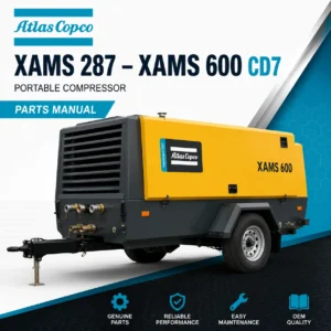 Atlas Copco XAMS 287 XAMS 600 CD7 Portable Compressor Parts Manual PDF