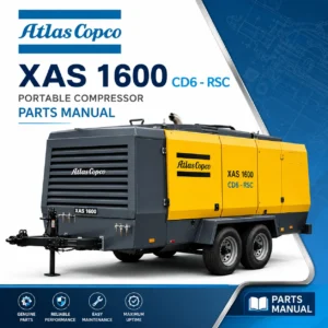 Atlas Copco XAS 1600 CD6-RSC Portable Compressor Parts Manual PDF