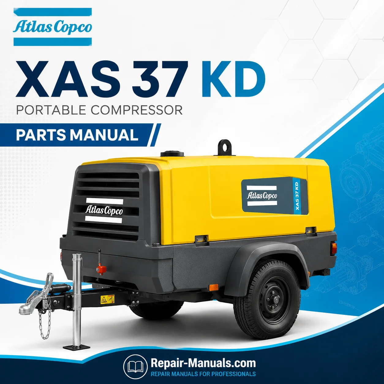 Atlas Copco XAS 37 KD Portable Compressor Parts Manual PDF Download