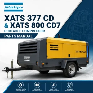 Atlas Copco XATS 377 CD XATS 800 CD7 Portable Compressor Parts Manual PDF