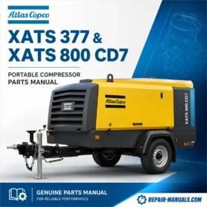 Atlas Copco XATS 377 XATS 800 CD7 Portable Compressor Parts Manual PDF