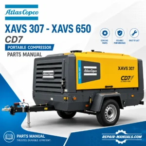 Atlas Copco XAVS 307 XAVS 650 CD7 Portable Compressor Parts Manual PDF