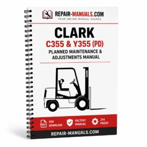 CLARK C355 Y355 PD Planned Maintenance and Adjustments Manual PDF