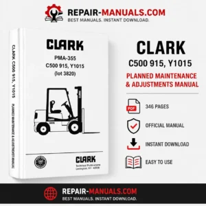 CLARK C500 915 Y1015 Planned Maintenance Adjustments Manual PDF