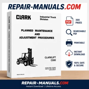 CLARK C500 PMA-534 Planned Maintenance and Adjustment Procedures Manual PDF