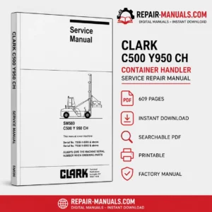 CLARK C500 Y950 CH Container Handler Factory Service Repair Manual PDF