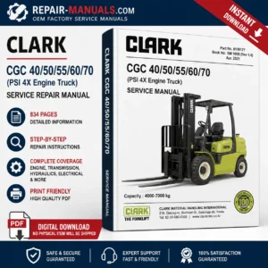 CLARK CGC40 CGC50 CGC55 CGC60 CGC70 Forklift Service Repair Manual PDF
