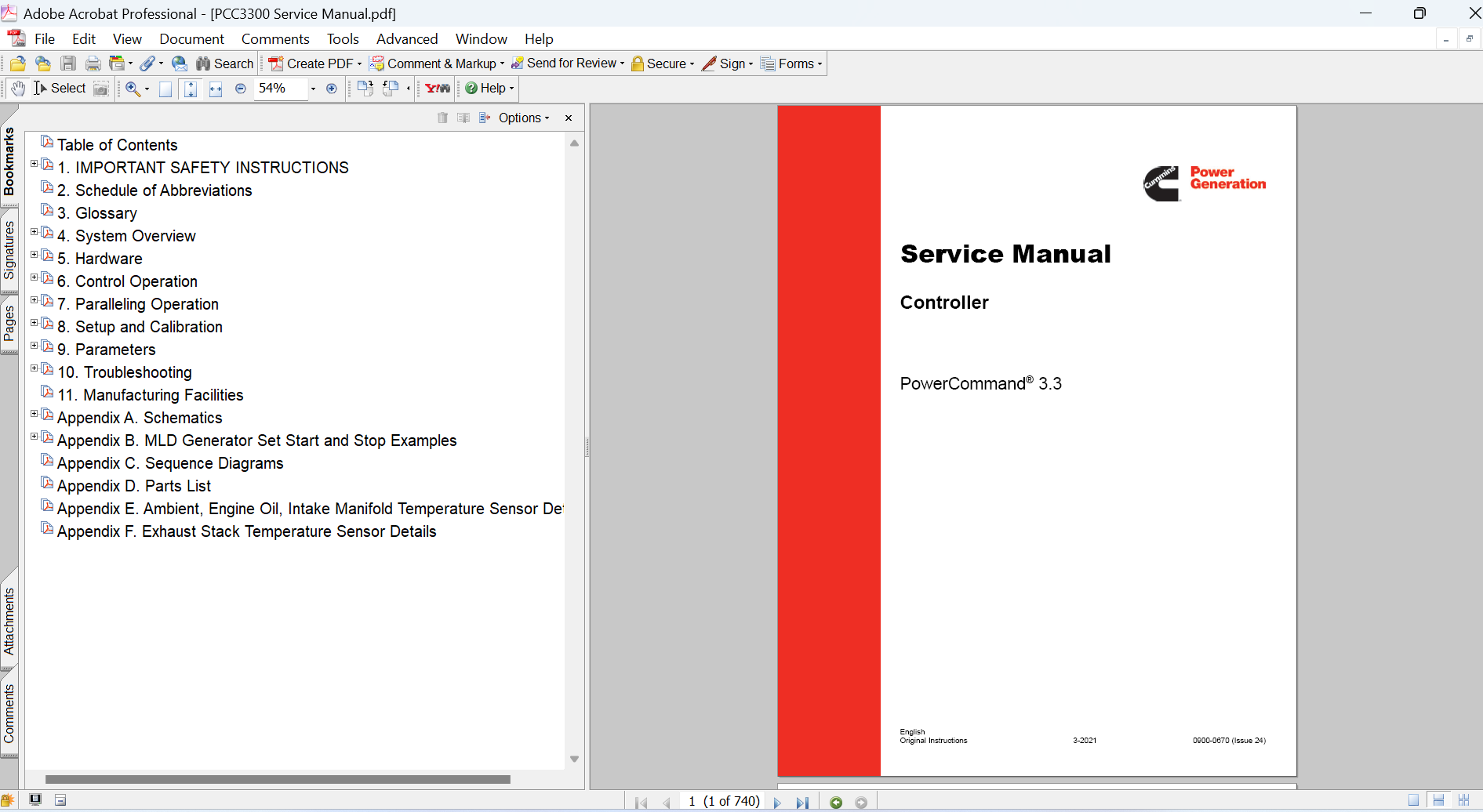 Cummins PowerCommand 3.3 PCC3300 Controller Service Repair Manual PDF