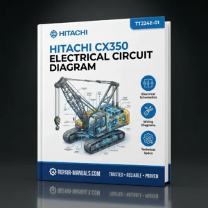 Hitachi CX350 Drag Line Electrical Circuit Diagram PDF Manual