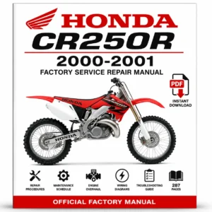 2000-2001 Honda CR250R Factory Service Repair Manual PDF