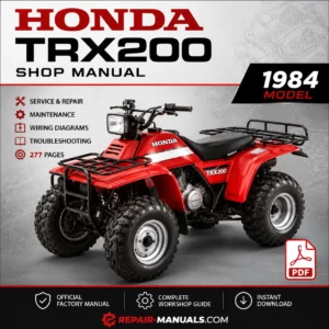 Honda TRX200 Shop Service Repair Manual PDF 1984