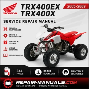 Honda TRX400EX TRX400X Factory Service Repair Manual PDF