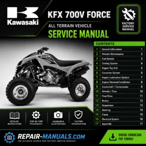 Kawasaki KFX700 V Force Factory Service Repair Manual PDF