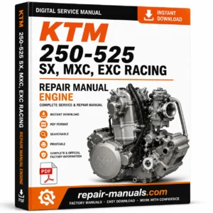 1997 KTM 400 620 LC4 LC4e Factory Engine Repair Manual PDF