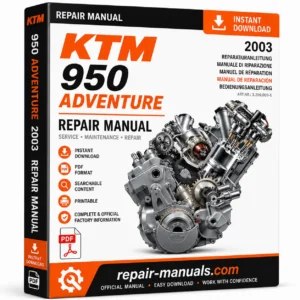 2003 KTM 950 Adventure Factory Repair Manual PDF Download